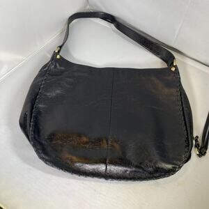 Hobo The Original Bianka Black Leather Shoulder Bag Lightweight